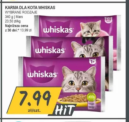 Karma dla kota Whiskas 1+ promocja w Słoneczko