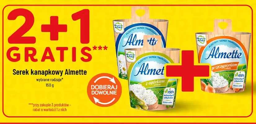 Serek kanapkowy Almette puszysty promocja w POLOmarket