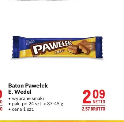 Baton Pawełek E. Wedel promocja w Makro