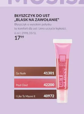 Błyszczyk do ust Blask na Zawołanie I Like To Mauve It Avon promocja w AVON