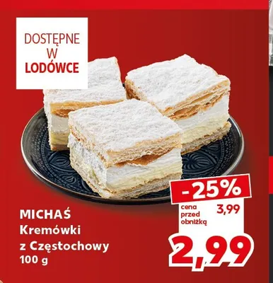 Kremówki z Częstochowy Michaś promocja w Kaufland