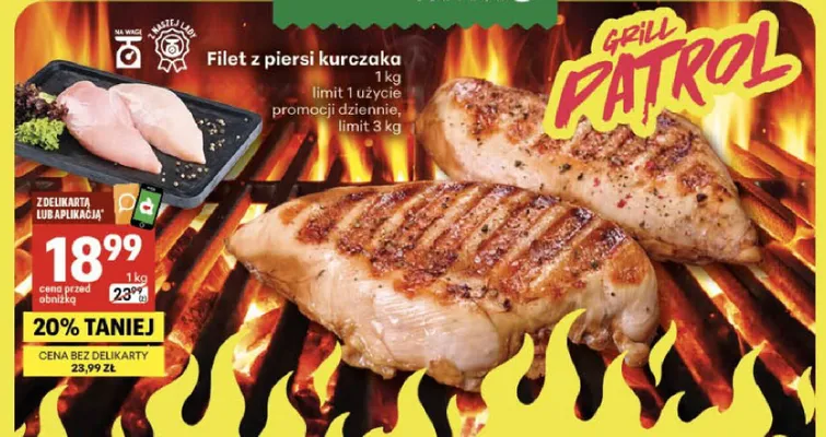 Filet z piersi kurczaka promocja w Delikatesy Centrum
