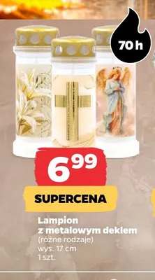 Lampion z metalowym deklem promocja w Netto