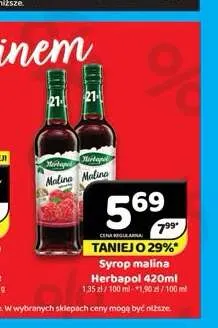 Syrop malina Herbapol promocja w Delfin