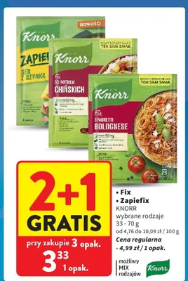 Fix Knorr promocja w Intermarche