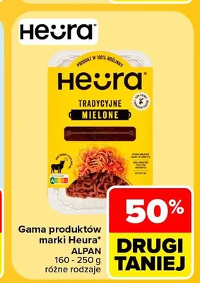 Tradycyjne mielone roślinne Heura promocja w Carrefour Market
