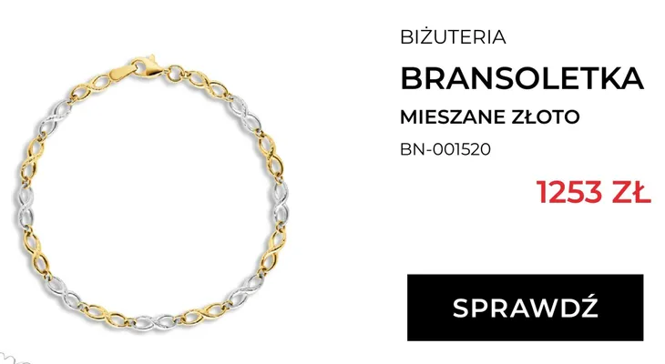 Bransoletka Briju mieszane złoto