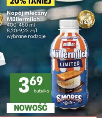Napój mleczny Müllermilch promocja w Delikatesy Centrum