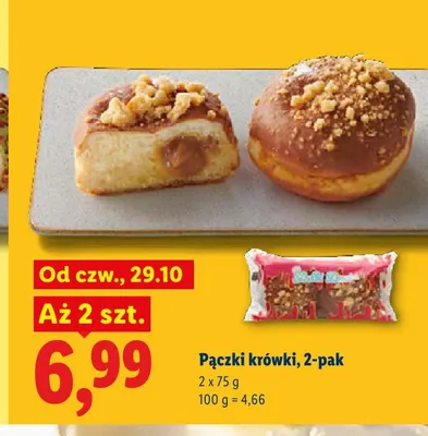 Pączki krówki 2-pak promocja w Lidl
