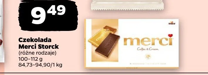 Czekolada Merci Storck promocja w Netto
