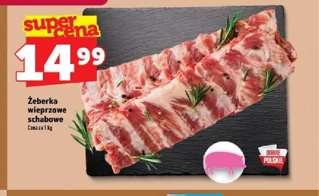 Żeberka wieprzowe schabowe promocja w TOPAZ