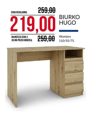 Biurko Hugo promocja w Abra Meble