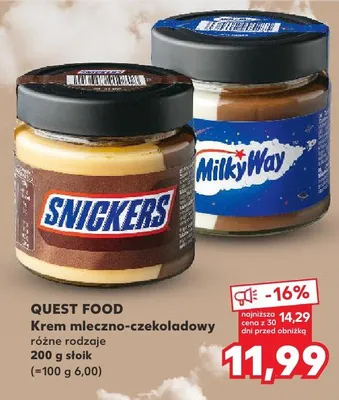 Krem mleczno-czekoladowy różne rodzaje promocja w Kaufland
