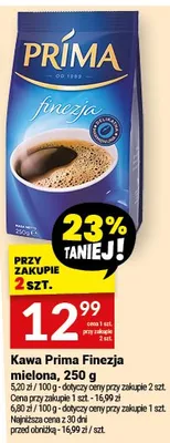 Kawa Prima finezja mielona promocja w Twój Market