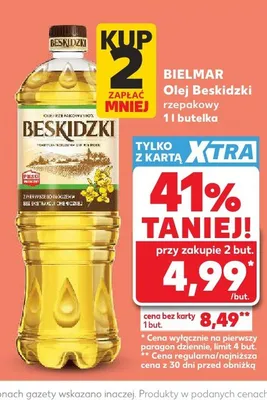 Olej rzepakowy Beskidzki Bielmar promocja w Kaufland