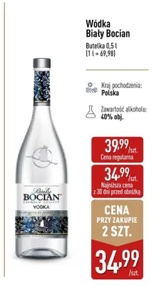 Wódka Biały Bocian promocja w Aldi