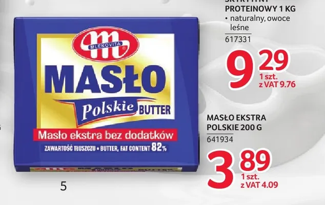 Masło ekstra Polskie Mlekovita promocja w Selgros
