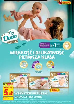 Pieluszki Dada Extra Care promocja w Biedronka