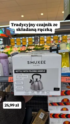 Czajnik ze składaną rączką promocja w Biedronka