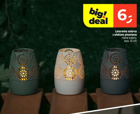 Latarenka solarna z efektem płomienia różne kolory promocja w Dealz