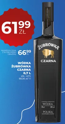 Wódka Żubrówka Czarna promocja w Duży Ben