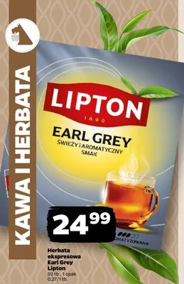 Herbata ekspresowa Earl Grey promocja w Netto