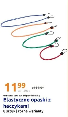 Elastyczne opaski z haczykami 8-pak promocja w Action