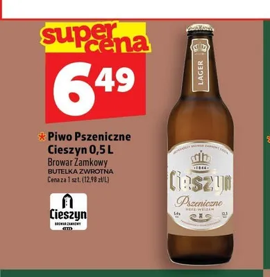 Piwo Pszeniczne Cieszyn promocja w TOPAZ