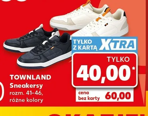 Sneakersy Townland promocja w Kaufland