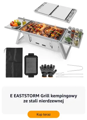 Grill kempingowy E EASTSTORM ze stali nierdzewnej promocja w Amazon