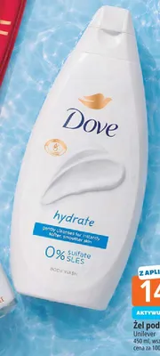 Żel pod prysznic Dove hydrate promocja w Leclerc