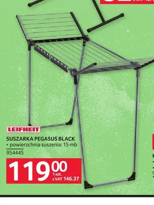 Suszarka Pegasus Black Leifheit promocja w Selgros