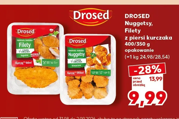 Nuggetsy z piersi kurczaka Drosed promocja w Kaufland