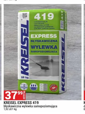 Wylewka samopoziomująca błyskawiczna Express 419 Kreisel promocja w Merkury Market