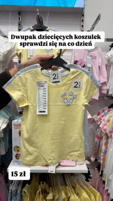Koszulki dziecięce Pepco Baby 2-pak promocja w Pepco