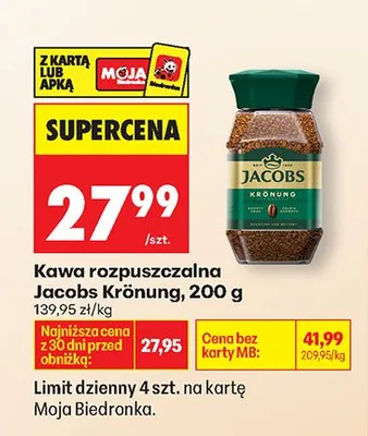 Kawa rozpuszczalna Krönung promocja w Biedronka