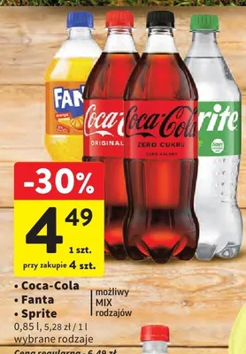 Napój gazowany Sprite promocja w Intermarche