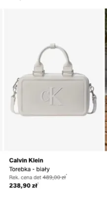 Torebka Calvin Klein biały promocja w Lounge by Zalando