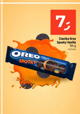 Ciastka Oreo Spooky Vanilla promocja w Dealz