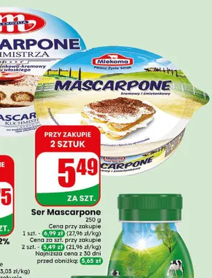 Ser Mascarpone Kuchmistrza Mlekovita promocja w Dino