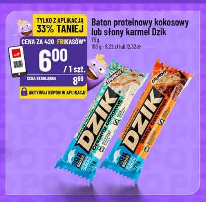 Baton proteinowy kokosowy Dzik promocja w POLOmarket