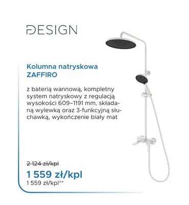 Kolumna natryskowa ZAFFIRO promocja w Blu Salony Łazienek
