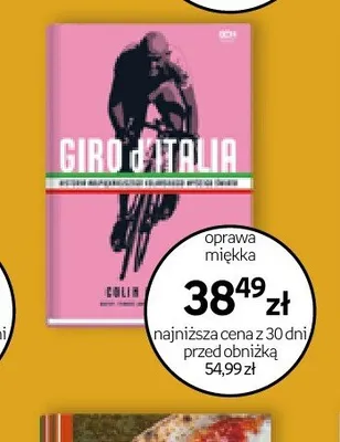 Książka Giro d'Italia Colin O'Brien promocja w Empik