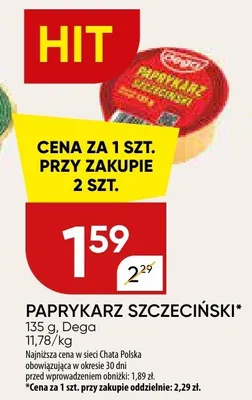 Paprykarz szczeciński Dega promocja w Chata Polska