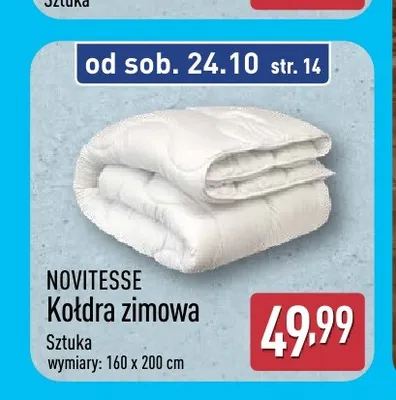 Kołdra zimowa 160x200 cm Novitesse promocja w Aldi