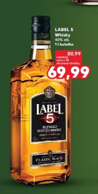 Whisky Label 5 Classic Black promocja w Kaufland