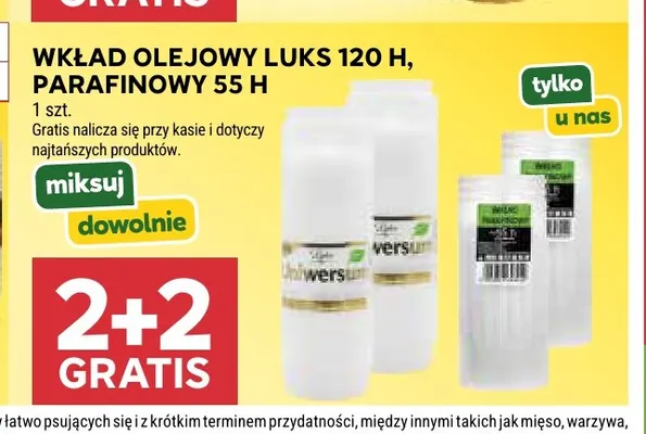 Wkład olejowy Luks 120h promocja w Stokrotka