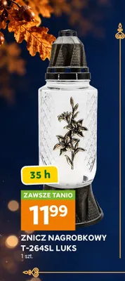Znicz nagrobkowy T-264SL Luks promocja w Stokrotka