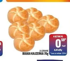 Bułka kajzerka La Lorraine promocja w Tomi Markt