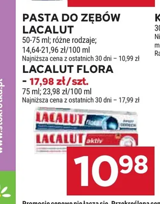 Pasta do zębów Lacalut promocja w Stokrotka